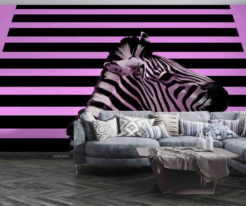 Tier zebra rechteck - 3d,