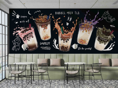 Bubble tea buchstaben - 3d,